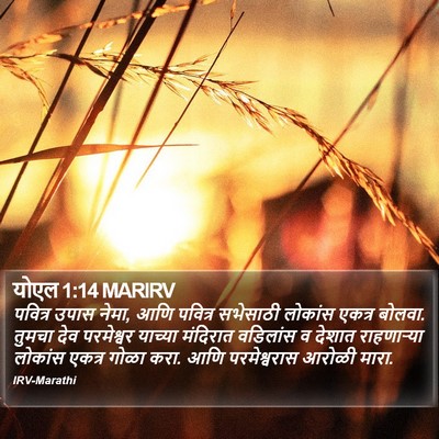 योएल 1:14 MARIRV Bible Verse Image