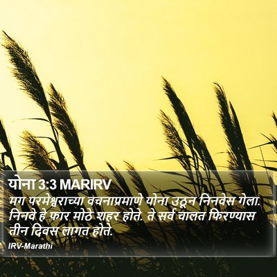 योना 3:3 MARIRV Bible Verse Image