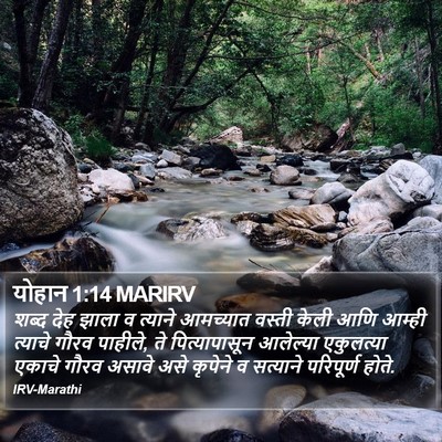 योहान 1:14 MARIRV Bible Verse Image