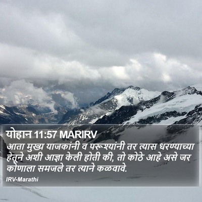 योहान 11:57 MARIRV Bible Verse Image
