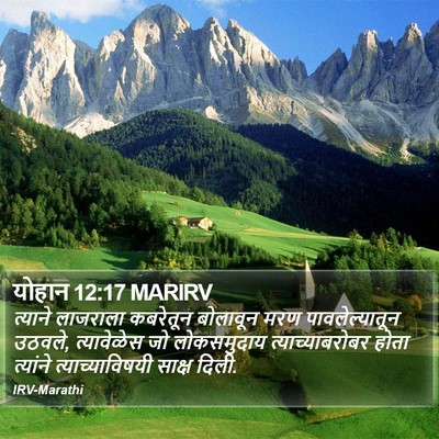 योहान 12:17 MARIRV Bible Verse Image
