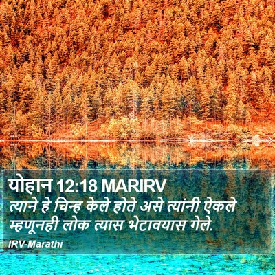 योहान 12:18 MARIRV Bible Verse Image