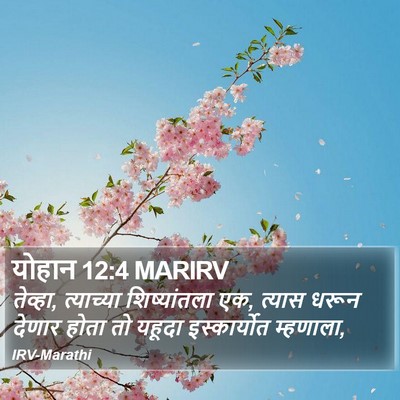 योहान 12:4 MARIRV Bible Verse Image