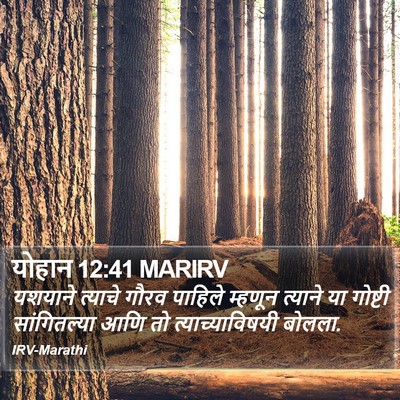 योहान 12:41 MARIRV Bible Verse Image