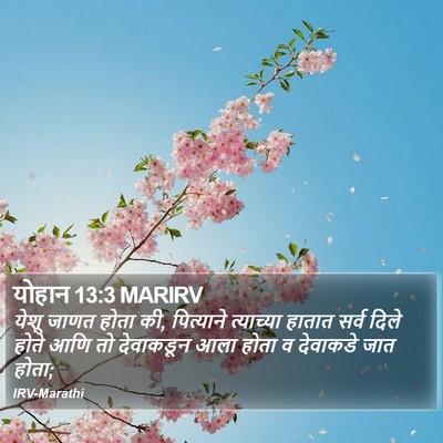 योहान 13:3 MARIRV Bible Verse Image