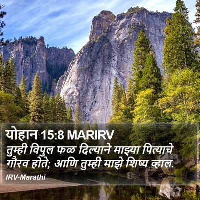 योहान 15:8 MARIRV Bible Verse Image