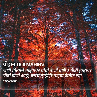 योहान 15:9 MARIRV Bible Verse Image