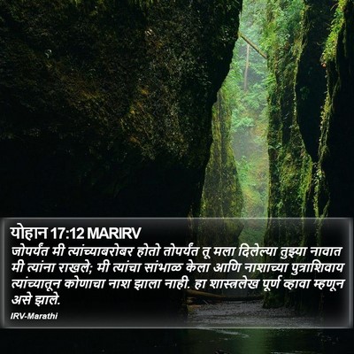 योहान 17:12 MARIRV Bible Verse Image