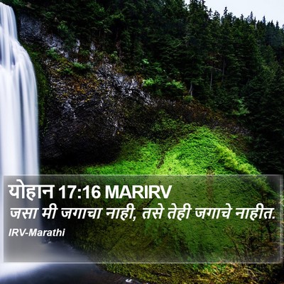 योहान 17:16 MARIRV Bible Verse Image