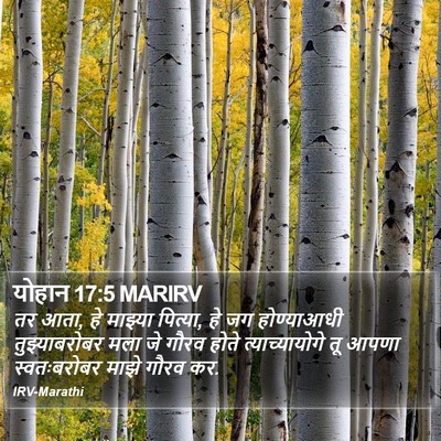 योहान 17:5 MARIRV Bible Verse Image