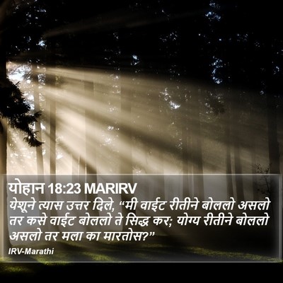 योहान 18:23 MARIRV Bible Verse Image