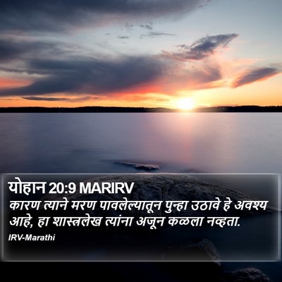 योहान 20:9 MARIRV Bible Verse Image