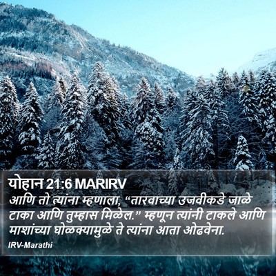 योहान 21:6 MARIRV Bible Verse Image