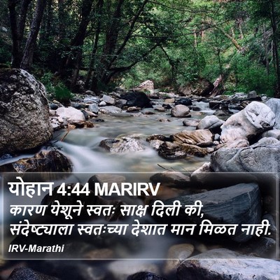 योहान 4:44 MARIRV Bible Verse Image