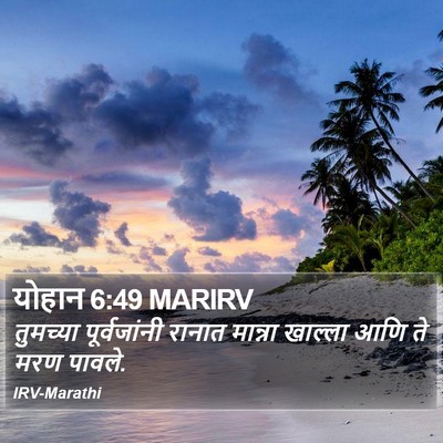 योहान 6:49 MARIRV Bible Verse Image