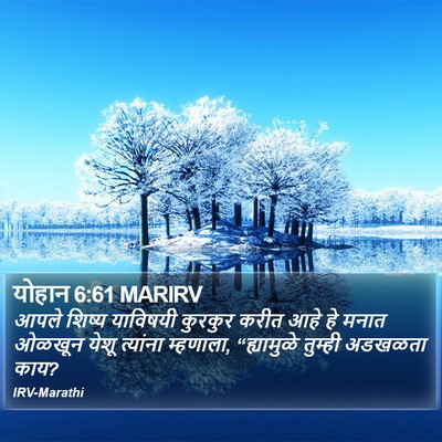 योहान 6:61 MARIRV Bible Verse Image