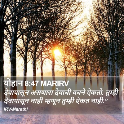 योहान 8:47 MARIRV Bible Verse Image