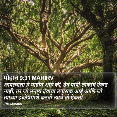 योहान 9:31 MARIRV Bible Verse Image