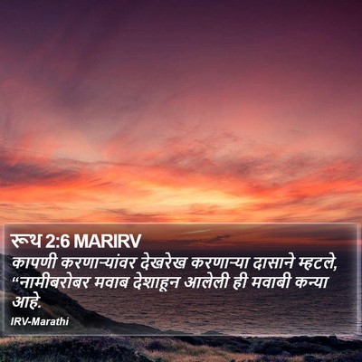 रूथ 2:6 MARIRV Bible Verse Image