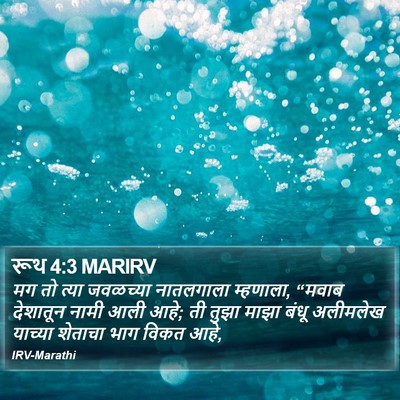 रूथ 4:3 MARIRV Bible Verse Image