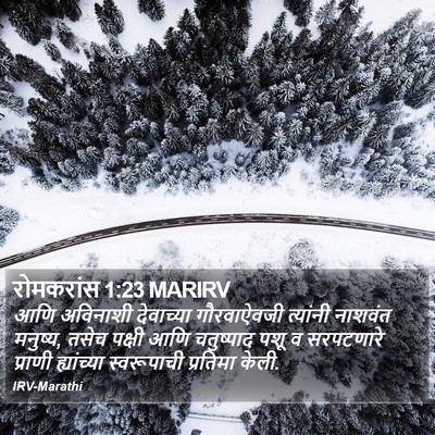 रोमकरांस 1:23 MARIRV Bible Verse Image