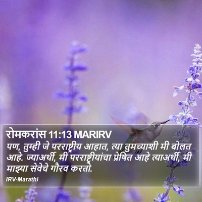 रोमकरांस 11:13 MARIRV Bible Verse Image