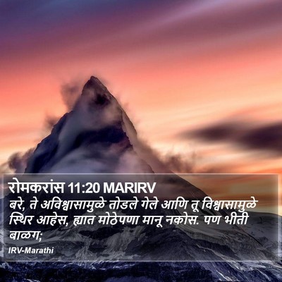 रोमकरांस 11:20 MARIRV Bible Verse Image