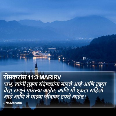 रोमकरांस 11:3 MARIRV Bible Verse Image