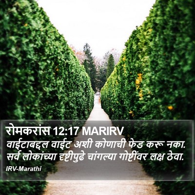 रोमकरांस 12:17 MARIRV Bible Verse Image
