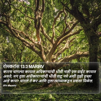 रोमकरांस 13:3 MARIRV Bible Verse Image