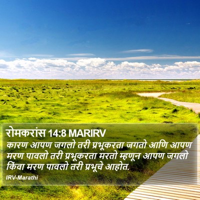 रोमकरांस 14:8 MARIRV Bible Verse Image