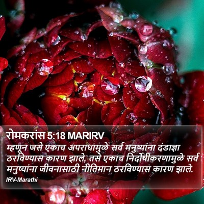 रोमकरांस 5:18 MARIRV Bible Verse Image