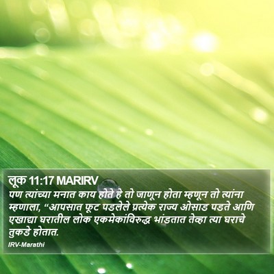 लूक 11:17 MARIRV Bible Verse Image