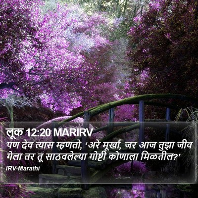 लूक 12:20 MARIRV Bible Verse Image