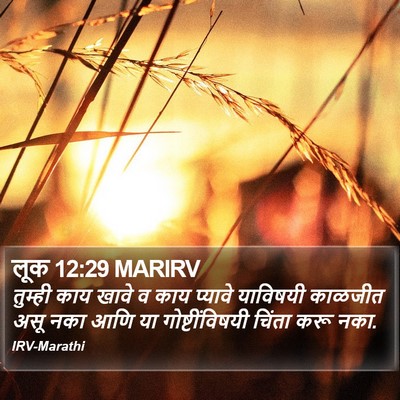 लूक 12:29 MARIRV Bible Verse Image