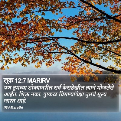 लूक 12:7 MARIRV Bible Verse Image