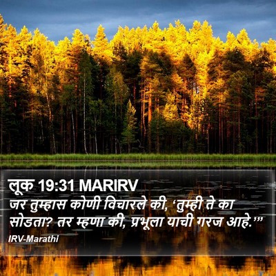 लूक 19:31 MARIRV Bible Verse Image