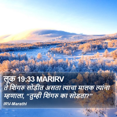 लूक 19:33 MARIRV Bible Verse Image