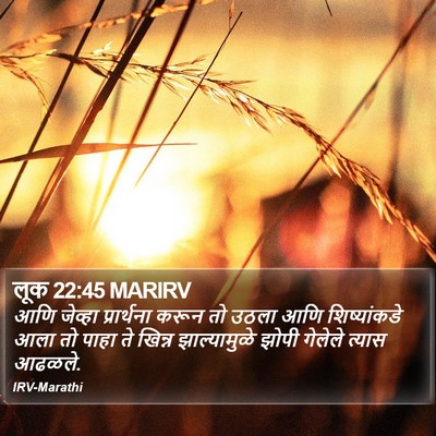 लूक 22:45 MARIRV Bible Verse Image