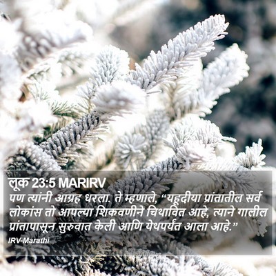 लूक 23:5 MARIRV Bible Verse Image