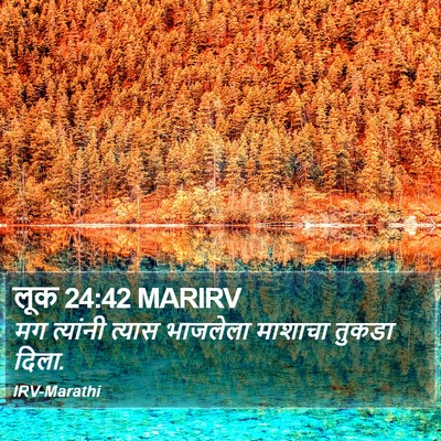 लूक 24:42 MARIRV Bible Verse Image