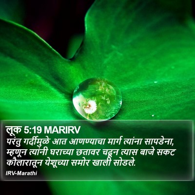 लूक 5:19 MARIRV Bible Verse Image