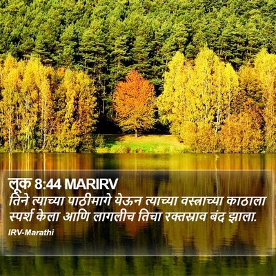 लूक 8:44 MARIRV Bible Verse Image