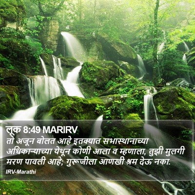लूक 8:49 MARIRV Bible Verse Image