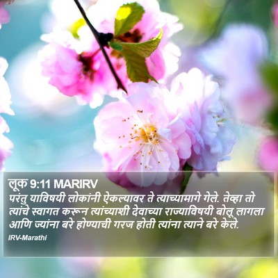 लूक 9:11 MARIRV Bible Verse Image