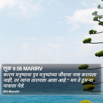 लूक 9:56 MARIRV Bible Verse Image