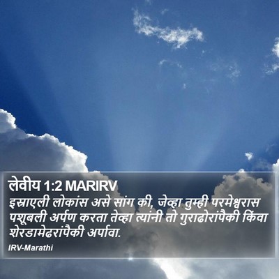 लेवीय 1:2 MARIRV Bible Verse Image
