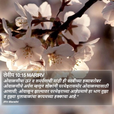 लेवीय 10:15 MARIRV Bible Verse Image