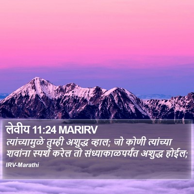 लेवीय 11:24 MARIRV Bible Verse Image