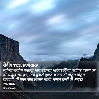 लेवीय 11:35 MARIRV Bible Verse Image